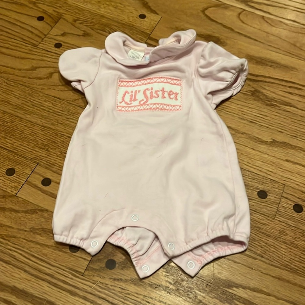 Lil Sister Pink Kids One Piece